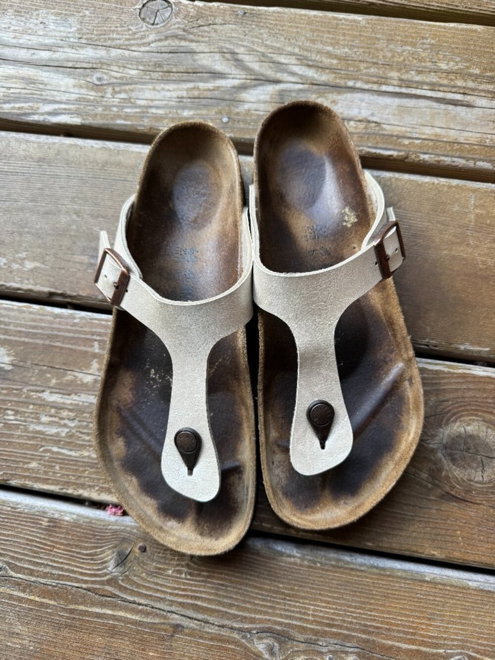 Birkenstock Gizeh Pearl Ivory Sandals in Women's 11/EU 42